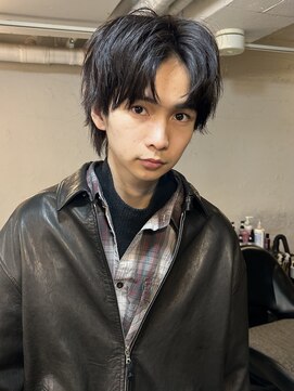 ファルベ(Farbe) スペインカールスパイキーショートブルーブラックフェザーパーマ