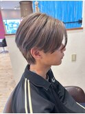 メンズカット 毛流れパーマ ハイライト ニュアンスパーマ