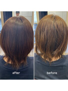 レッド(ReD) 髪質改善　縮毛矯正　大人　ウルフ