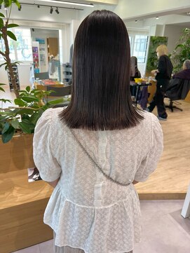 オーシャン(Ocean) 【OceanHair&Life田中愛梨】10代20代切りっぱロブ/グレージュ