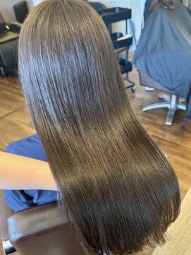 シェール(cher) 艶髪/髪質改善/透明感シアーグレージュ【cher西宮北口:MAYA】