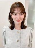 くびれヘアアプリコットオレンジ夏ヘアハイライトカラー