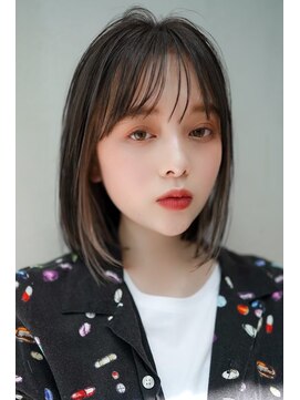 ギークス(GEEKS) 【GEEKS渋谷】黒髪ボブ/インナーカラー/シースルーバング/春ヘア