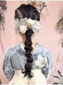 大手町美容院 salon de yuua 袴着付け卒業式ヘアアレンジ 謝恩会