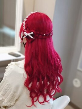 ヘアセットサロン ミント(Hair set salon MINT) レースアップ×ハートハーフアップ