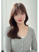 イメチェン外ハネボブ美髪ワイドバングミディアムレイヤーカット