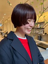 ブクレット(Bouclettes)&nbsp;心斎橋　切りっぱなしショート/チョコレートブラウン