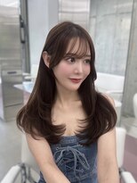 フォンズ(FONS)&nbsp;くすみベージュ/ロングレイヤーカット/韓国ヘア/学割