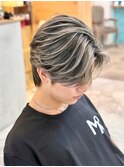 バレイヤージュ20代30代40代◎シャドールーツフェザーパーマ