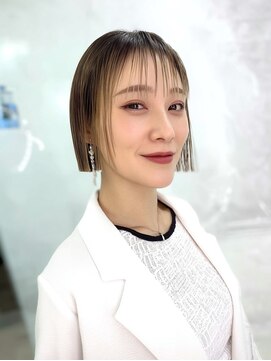 ハピネス 西大寺店(Happiness) サイドバングたっぷりなタンバルモリ/タッセルカット/韓国ボブ