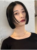 ラインボブ切りっぱなしボブ大人ボブパツっとボブレイヤーボブ