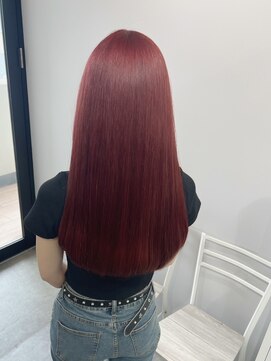 リグ 横浜(Lig.) ダークレッドローズブラウンモーヴピンクブリーチダブルカラー