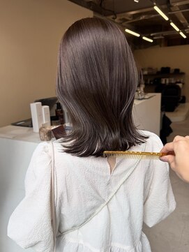 ツキヘア(TUKI hair) ブリーチなし/まろやか/透け感/ベージュ/高松