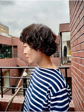 ブランコ 青山(BLANCO) 青山/ミルクティーブロンド/ダークブルー/デジタルパーマ