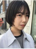 ショートボブ/ショートカット/ストレート/お顔周り/似合わせ