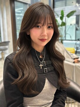 シティ オモテサンドウ(CITY omotesando) オリーブグレージュ 韓国ヘア 顔周りカット