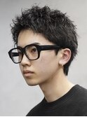 名古屋栄スパイキーショートメンズアップバングスパイラルパーマ