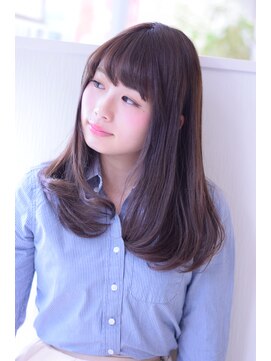 イースタイル 一社店(e style) マロンベージュカラーのストレートカール