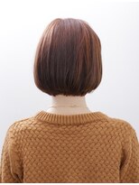 アロン(alon) オレンジュカラー×アンニュイ大人ミディフレンチボブ/大崎