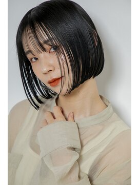 アンジュール(UNJOUR.) 【UNJOUR 】暗髪×ワンレンボブ　30代40代50代