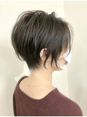 【パーマ】ショートボブ柔らかなワンカールパーマ
