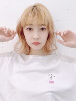 アイティー バイ アルバム 中野店(IT by ALBUM) ラフウェーブ_テラコッタくすみブルーミニウルフ_8751