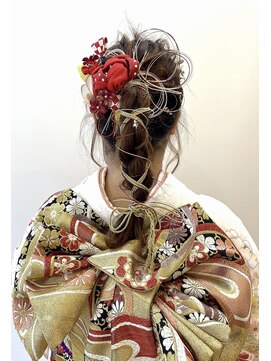 グランアージュ 柏西口店(grandage) 成人式 卒業式 振袖 袴 ヘアセット/アレンジ/編み込み/黒髪/柏