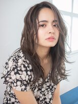 大人可愛い美髪ハイライトグレージュ20代30代9３