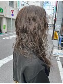 くるくるパーマ、カーキ