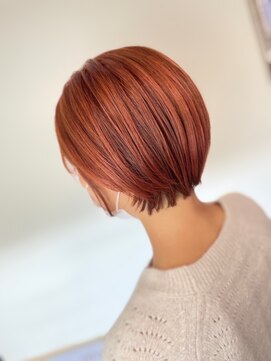 アイズ 本厚木(AIZU) オレンジベージュ　ショートボブ