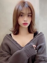 アグ ヘアー リズ 田辺銀座通り店(Agu hair liz) 《Agu hair》ヌーディな大人外ハネミディ