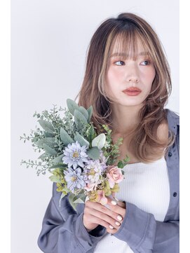 ブリング バイ スノードロップ 吉祥寺(BRING by Snowdrop) 黒髪/グレーベージュ/レイヤーロング/前髪パーマ/吉祥寺