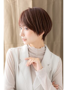 カバーヘア ブリス 志木南口駅前店(COVER HAIR bliss) グレーベージュ似合わせカット丸みショートZ志木20代30代40代