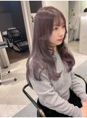 (lilley内堀)韓国ヘア×ラベンダーグレージュ×顔まわり