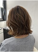 ぱつっとボブ ハイライト