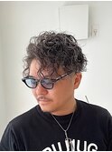 白髪ハイライトスパイラルパーマ【suiw】昭和町/天王寺/阿倍野