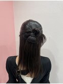 カチモリハーフアップ