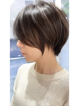 ゴカン バイ ジル ブラン 名古屋(Gokan by JIL BLAN) ハイライトバレイヤージュダブルカラーショートカット30代40代