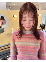 スタン 渋谷(Stam)&nbsp;ピンクオレンジブラウンアプリコットオレンジフェイスカット