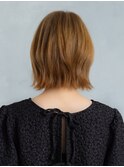 ハイトーン×切りっぱなしボブ