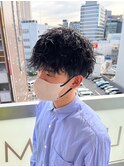 波巻きパーマツイストスパイラルパーマメンズカット名駅名古屋