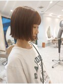 ☆きりっぱなしボブ・ミニボブ・オレンジベージュ☆