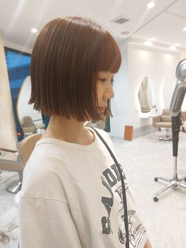 カムバイネオリーブ 溝の口店(Cam by neolive) ☆きりっぱなしボブ・ミニボブ・オレンジベージュ☆