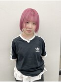 【soso 伊勢田】ミニボブ/ペールピンク/横浜