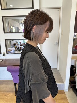 ウニレ バイ センス(unire by sense) 【インナーカラー】ショート/ボブに合うホワイトインナーカラー