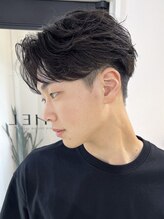メンズサロンベル(Men's salon bhel) 三重桑名ニュアンスパーマフェザーパーマ緩めセンターパートヘア