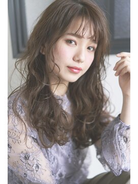 アノン(a'none) ロングレイヤー/オン眉/シースルーバング