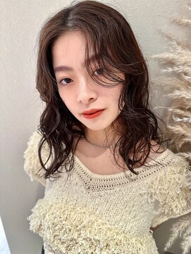 ノラギンザユー(NORA GINZA/U) ミディアムパーマ外国人風パーマ無造作パーマくせ毛風パーマ