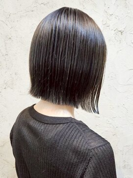 フロール(Flor) 【Flor_戸塚】*切りっぱなしボブ/ダークグレージュ*