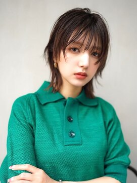 ギークス(GEEKS) 【GEEKS渋谷】顔周りレイヤー/モーヴピンク/秋カラー/渋谷ウルフ